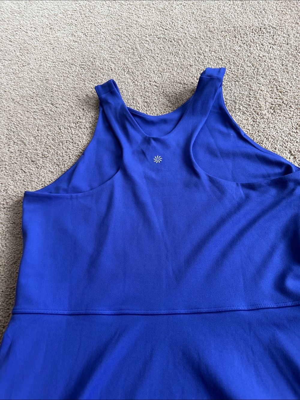 ATHLETA Conscious Athletic Dress Lazurite Blue Racerback UPF Pockets - Picture 14 of 14